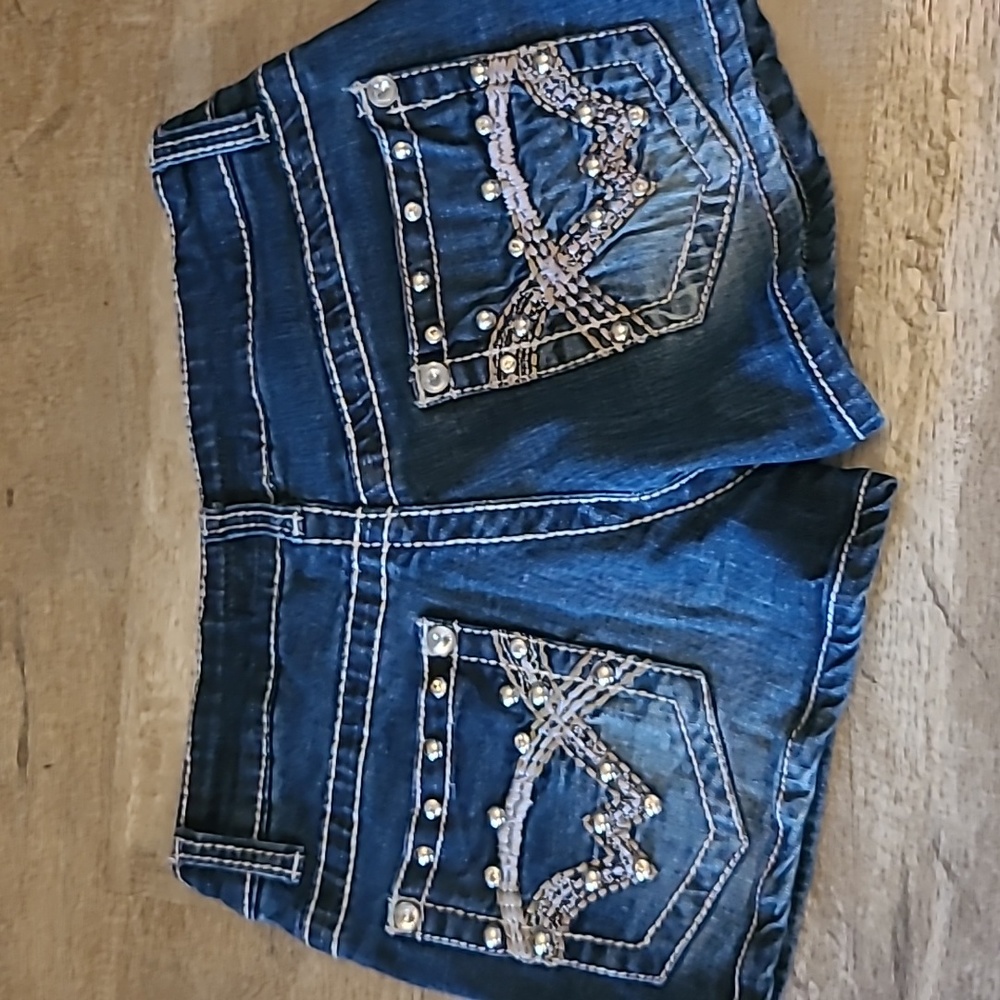 Blue jean shorts